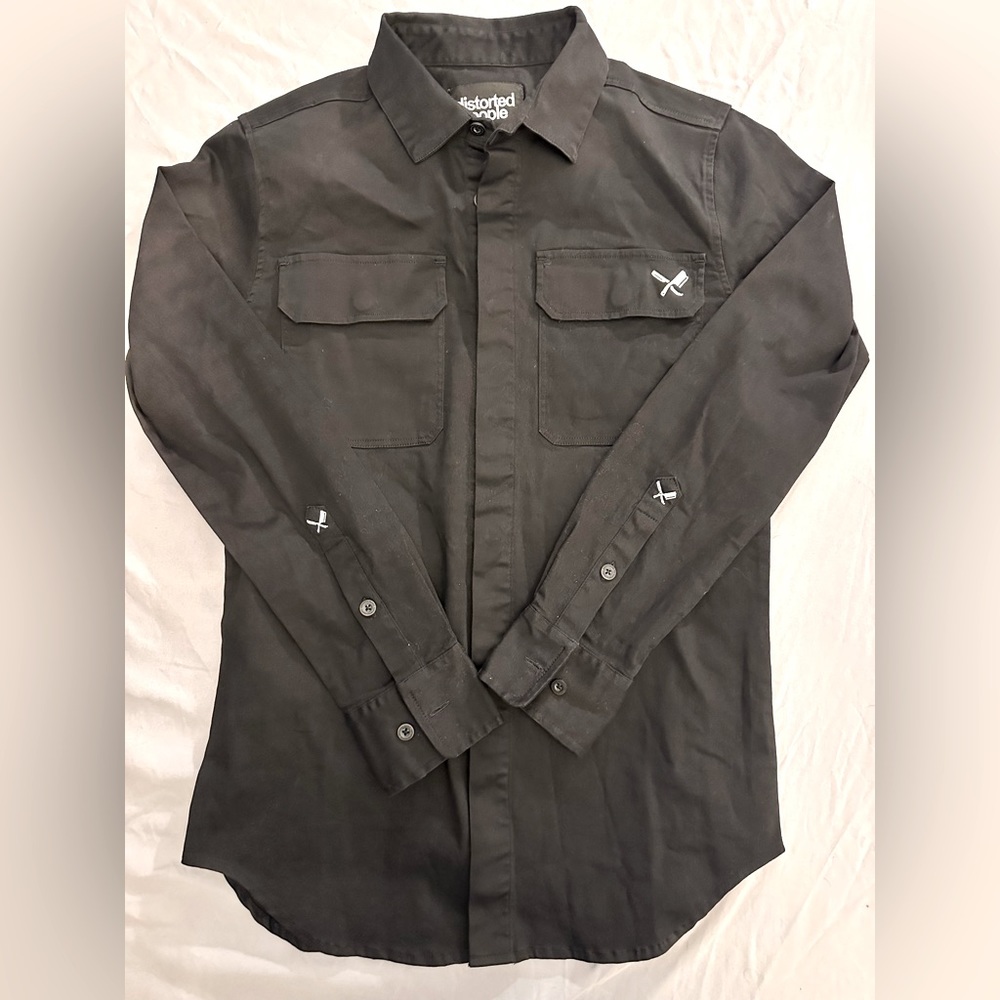 Distorted People brand button up